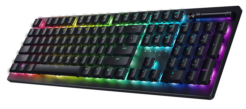 Razer DeathStalker V2 Pro US vezeték nélküli fekete (Purple switch) billentyűzet