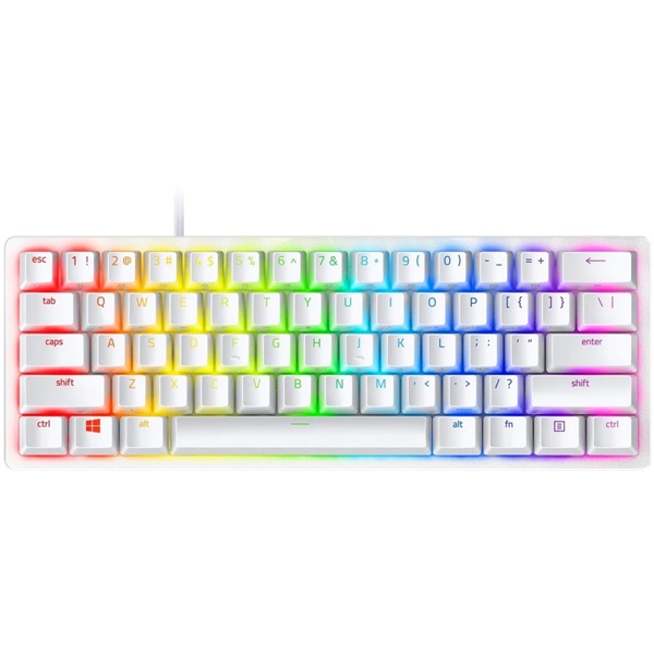 Razer Huntsman Mini Mercury Edition (Purple Switch) US RGB gamer billentyűzet
