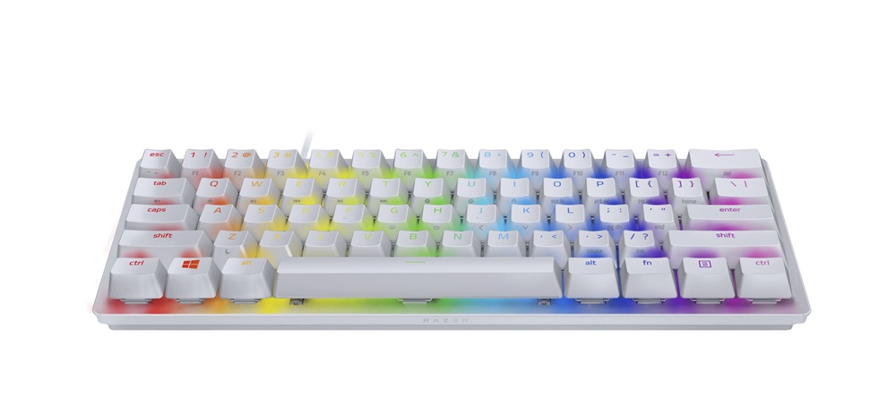 Razer Huntsman Mini UK fehér (red switch) gamer billentyűzet