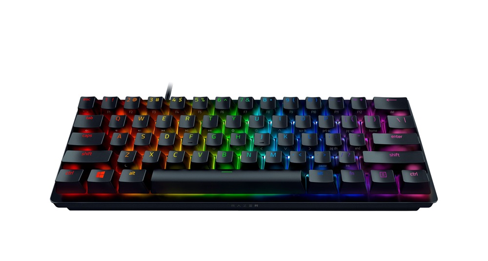 Razer Huntsman Mini UK fekete (purple switch) gamer billentyűzet