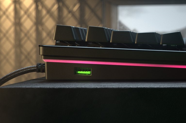 Razer Huntsman V2 (Analog Switch) US RGB fekete gamer billentyűzet