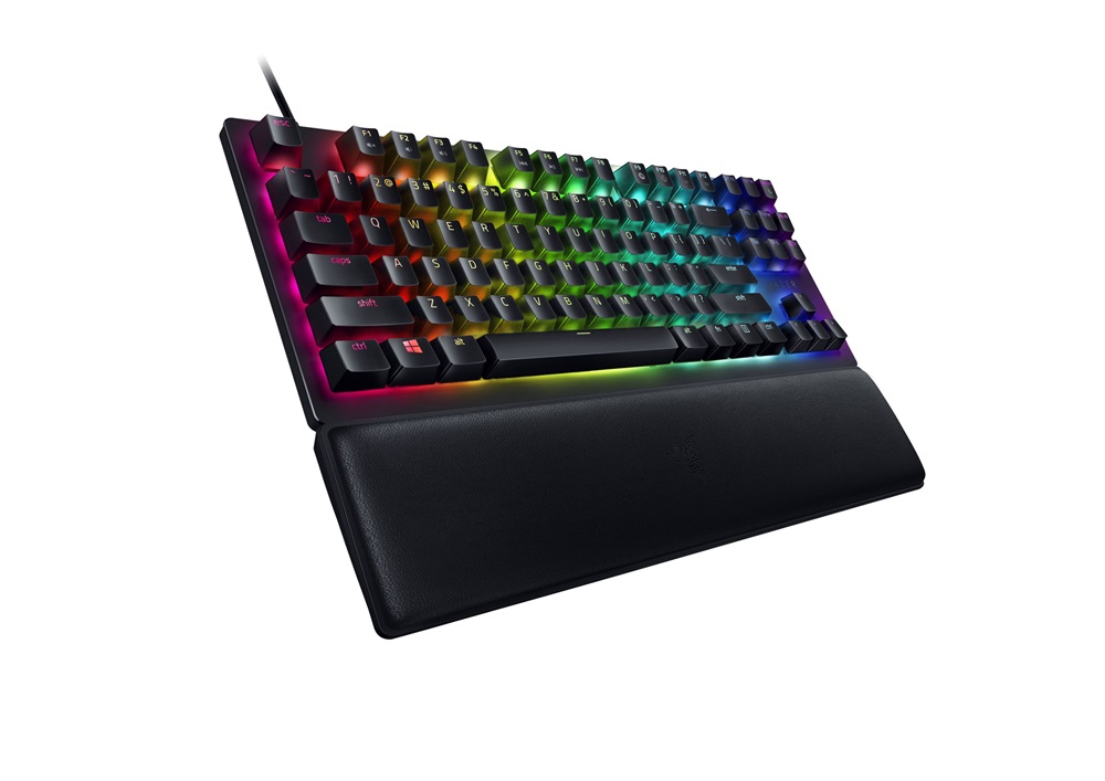 Razer Huntsman V2 TKL UK fekete (red switch) gamer billentyűzet