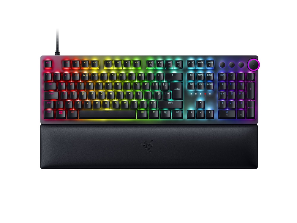 Razer Huntsman V2 UK fekete (red switch) gamer billentyűzet