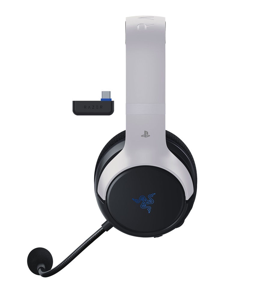 Razer Kaira Hyperspeed for Playstation fehér gamer headset