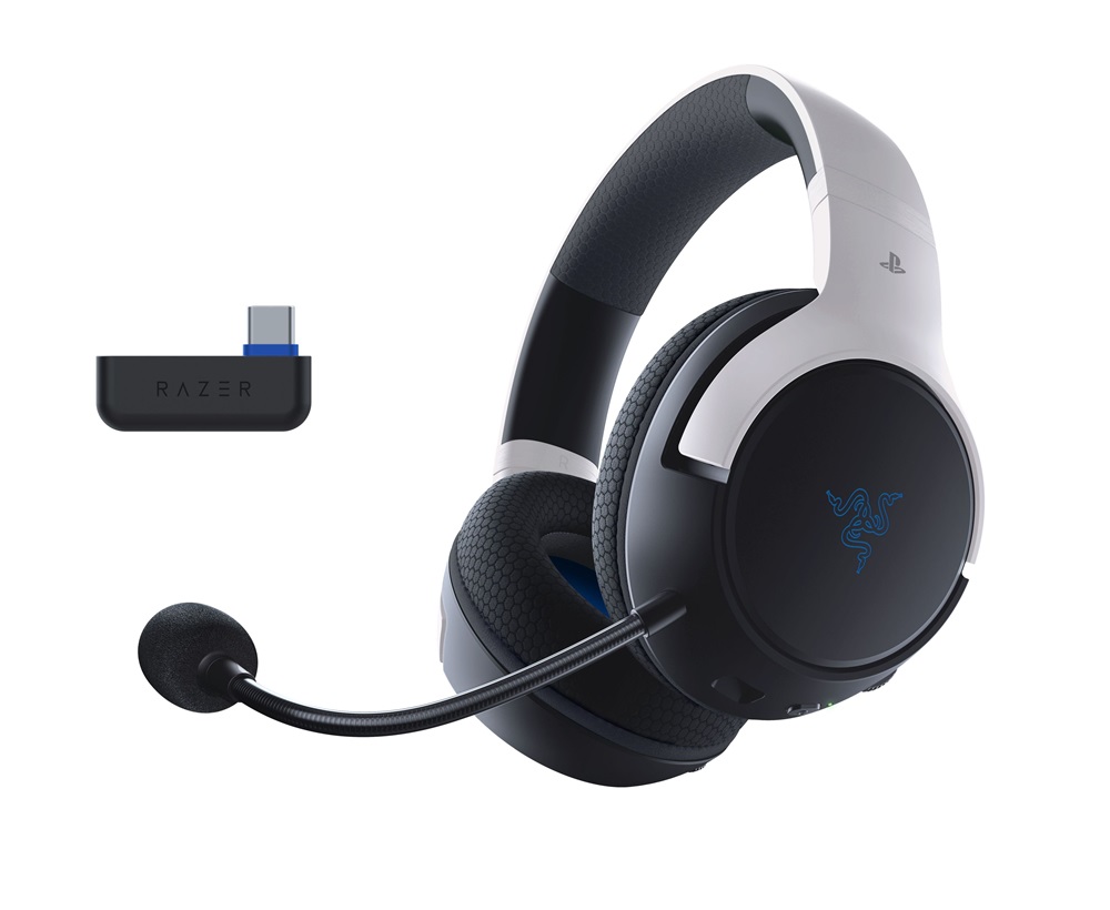 Razer Kaira Hyperspeed for Playstation fehér gamer headset
