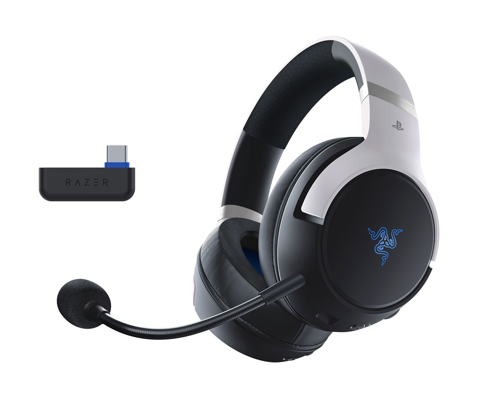 Razer Kaira Pro Hyperspeed for Playstation fehér gamer headset