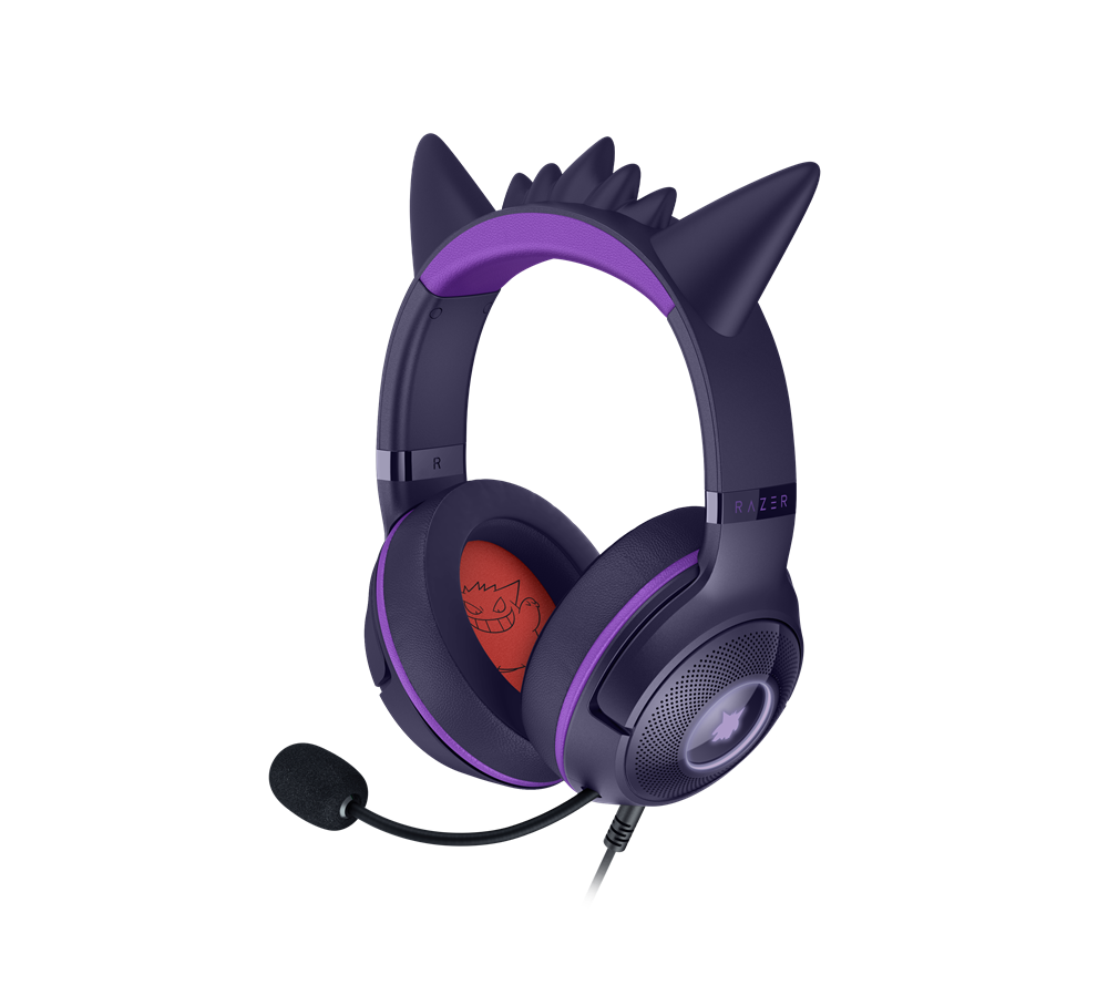 Razer Kraken Kitty V2 - Pokémon Gengar Ed. lila headset