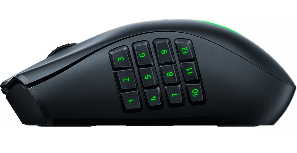 Razer Naga V2 Pro optikai USB  Bluetooth fekete vezeték nélküli gamer egér