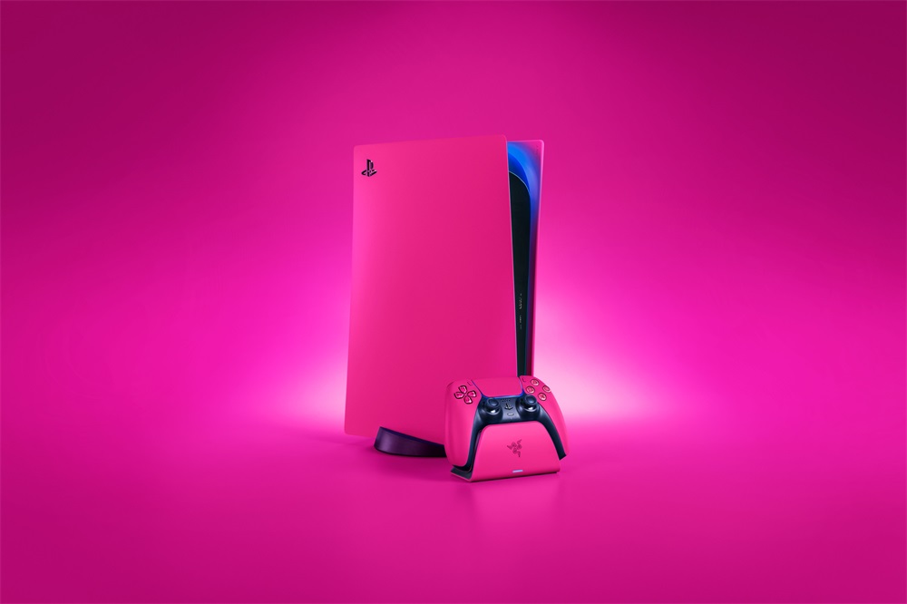 Razer RC21-01900600-R3M1 PS5 kontrollerhez univerzális pink kontroller gyorstöltő