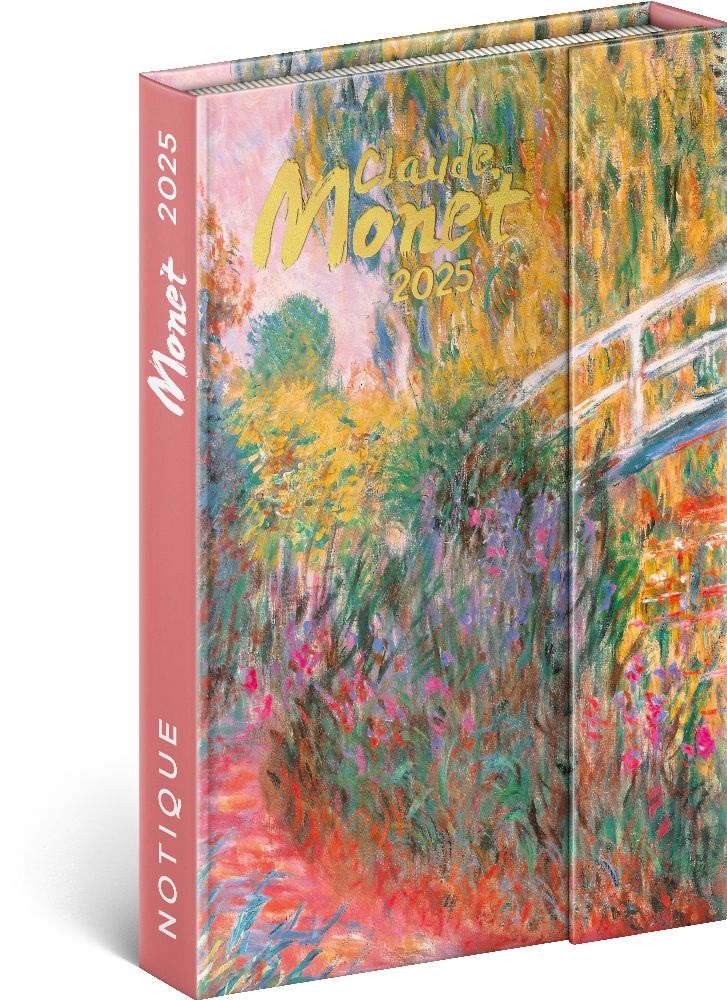 Realsystem 2025 5412 Claude Monet B6 mágneses zsebnaptár