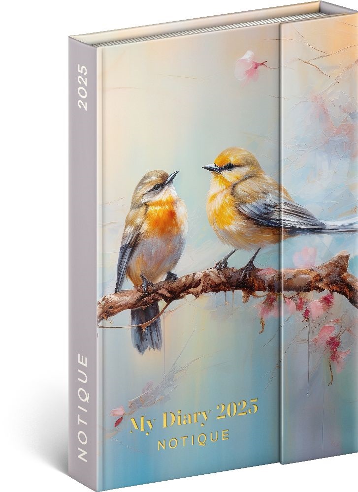 Realsystem 2025 Birds 5412-BI B6 mágneses zsebnaptár