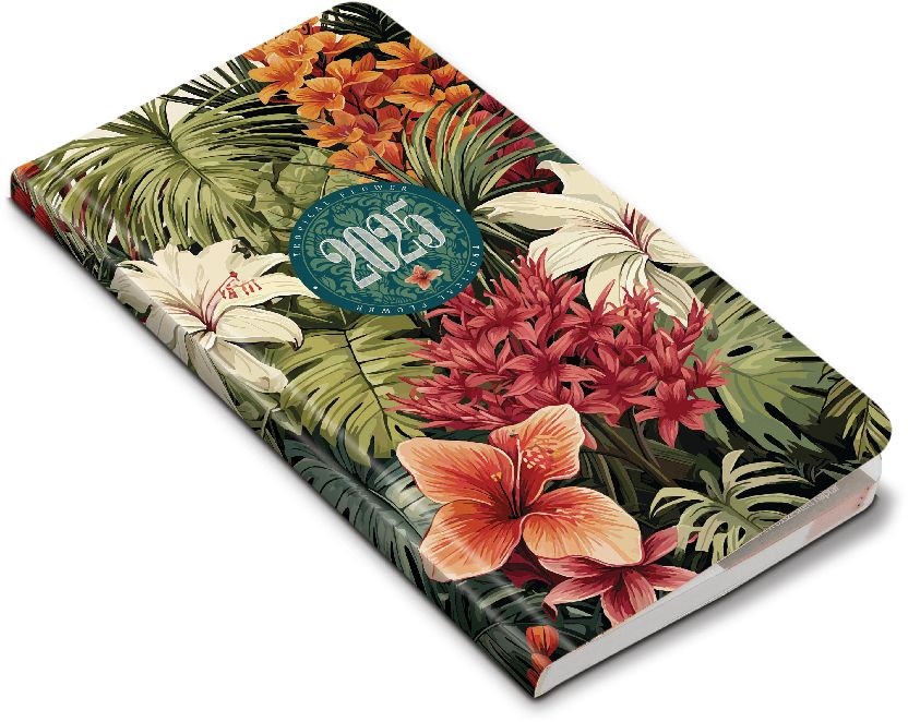 Realsystem 2025 Flexi 5811-89 tropical álló zsebnaptár