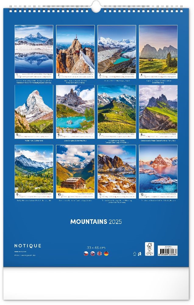 Realsystem 2025 Mountains 6094-MO falinaptár