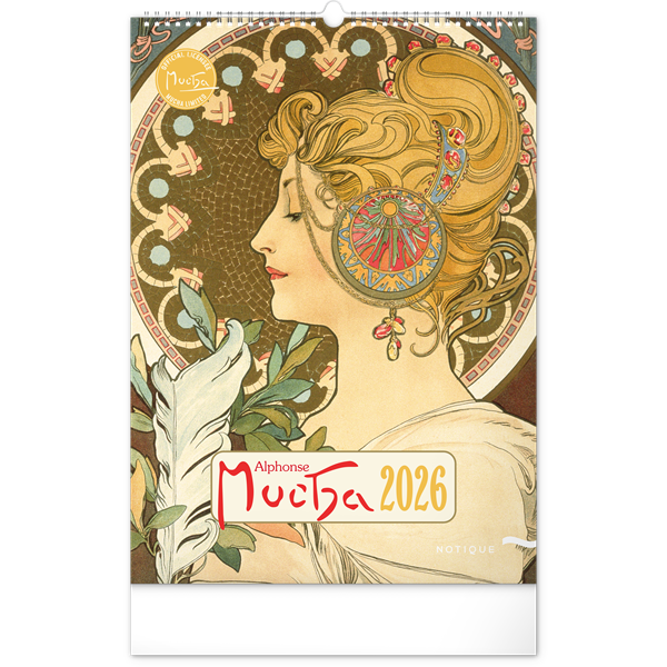 Realsystem 2026 Alphonse Mucha 6094-AM falinaptár