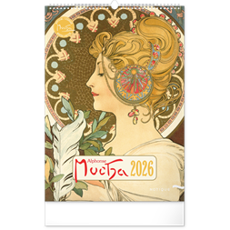 Realsystem 2026 Alphonse Mucha 6094-AM falinaptár