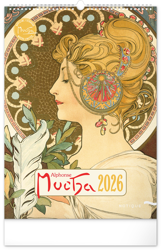 Realsystem 2026 Alphonse Mucha 6094-AM falinaptár
