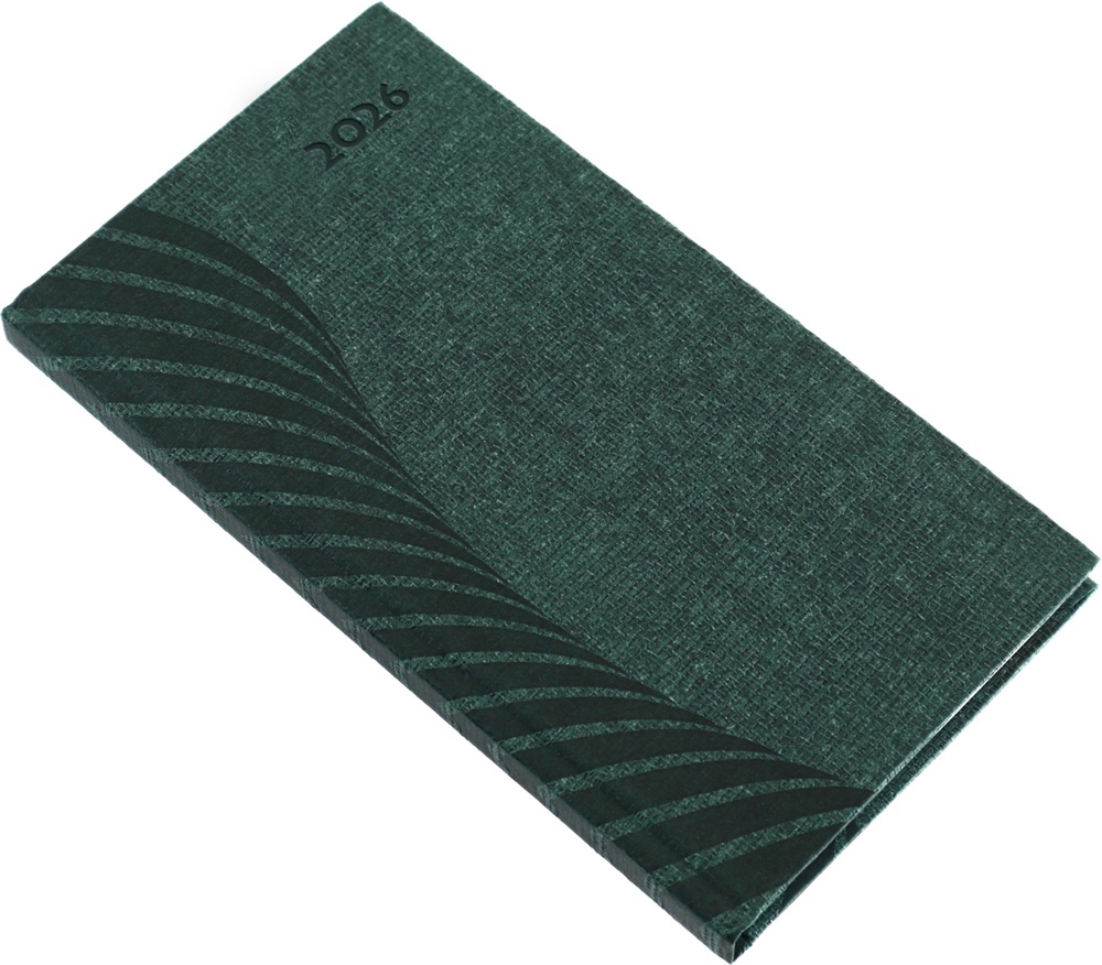 Realsystem 2026 Amigo 5811-58 álló zöld zsebnaptár