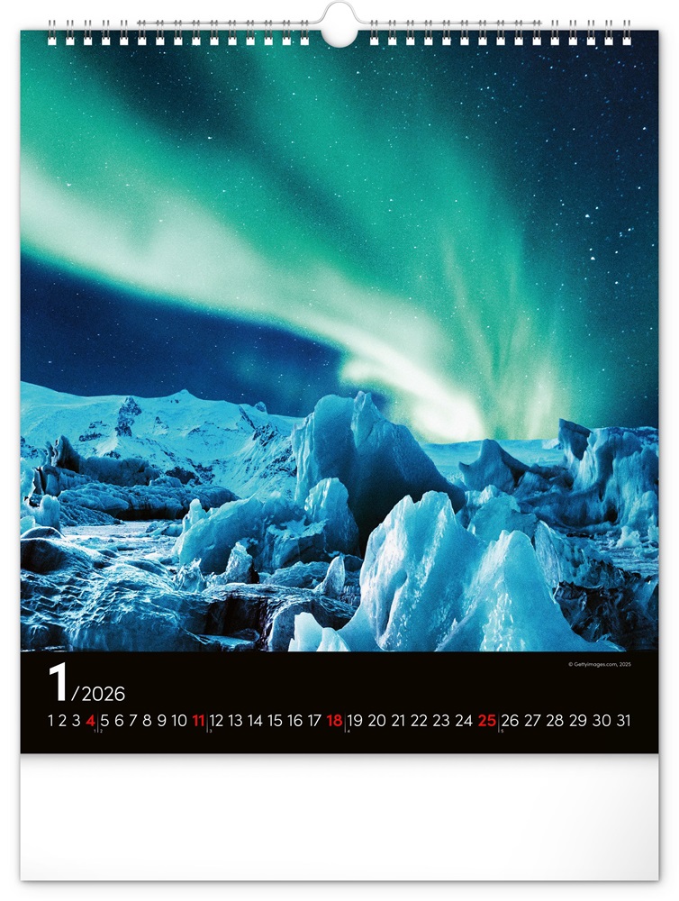 Realsystem 2026 Aurora Borealis 6087 falinaptár