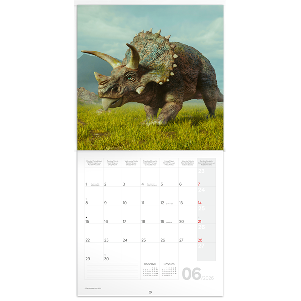 Realsystem 2026 Dinosaurs 6097 falinaptár