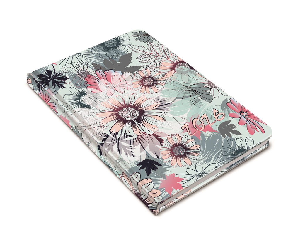 Realsystem 2026 Fiestina 5411-62 floral B6 zsebnaptár