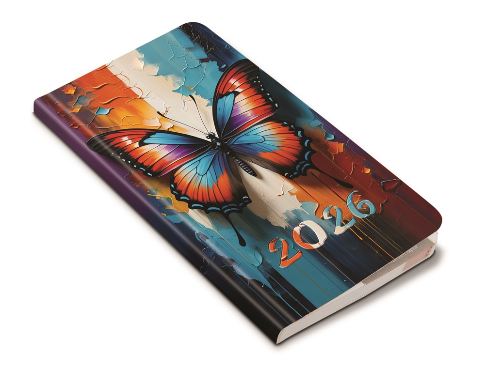 Realsystem 2026 Flexi 5811-83 lepke álló zsebnaptár