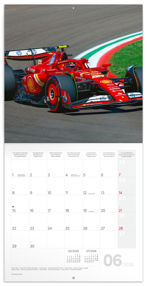 Realsystem 2026 Formula 6097 falinaptár