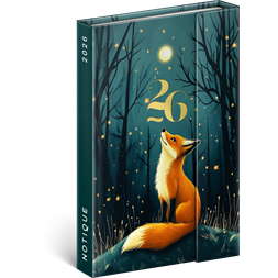 Realsystem 2026 Fox 5412 B6 mágneses zsebnaptár