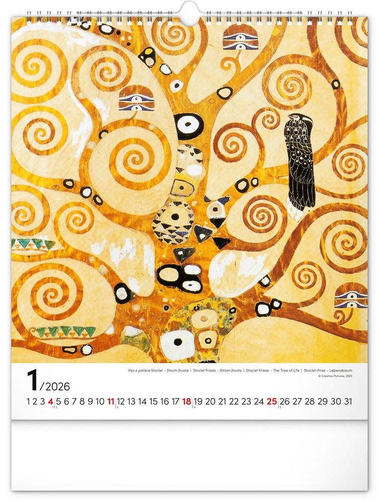 Realsystem 2026 Gustav Klimt 6087-GK falinaptár