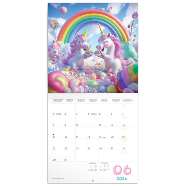 Realsystem 2026 Happy Unicorns 6097 falinaptár