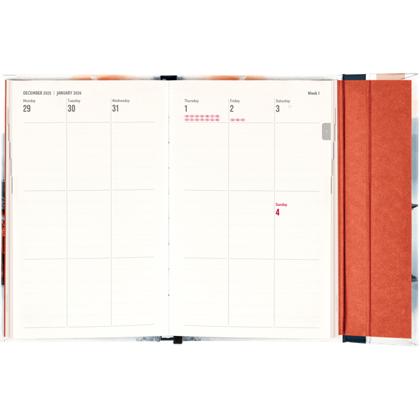 Realsystem 2026 Japan 5414 13x21 cm gumipántos agenda/notesz