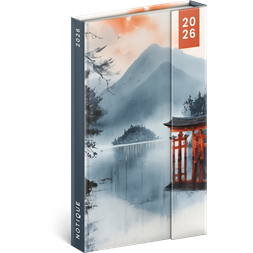 Realsystem 2026 Japan 5414 13x21 cm gumipántos agenda/notesz