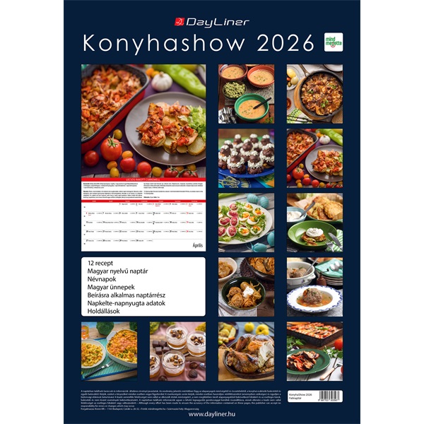 Realsystem 2026 Konyhashow 6091 falinaptár
