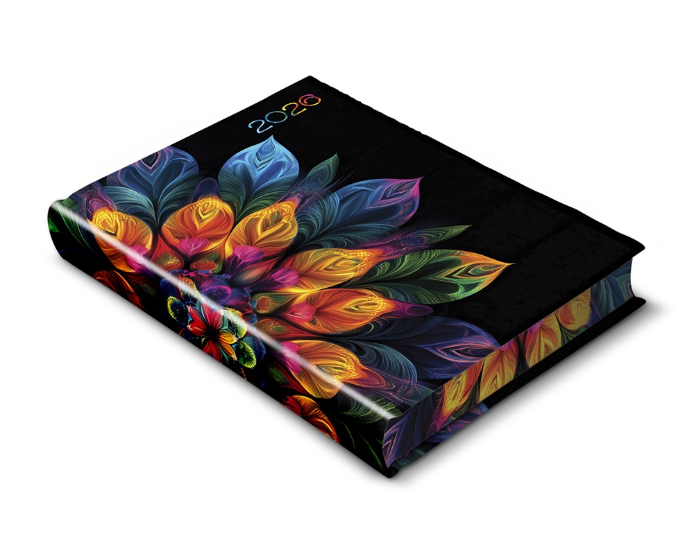 Realsystem 2026 Librobello Kalendárium Hölgyeknek 5421-61 mandala élfestéssel határidőnapló