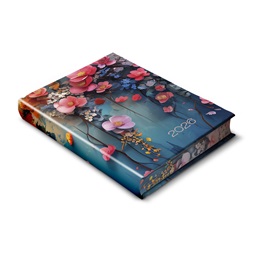 Realsystem 2026 Librobello Kalendárium Hölgyeknek 5421 élfestett floral határidőnapló