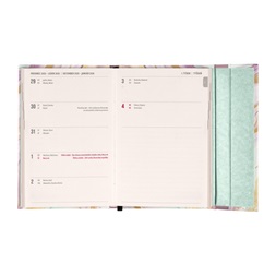 Realsystem 2026 Pink Marble 5412 B6 mágneses zsebnaptár