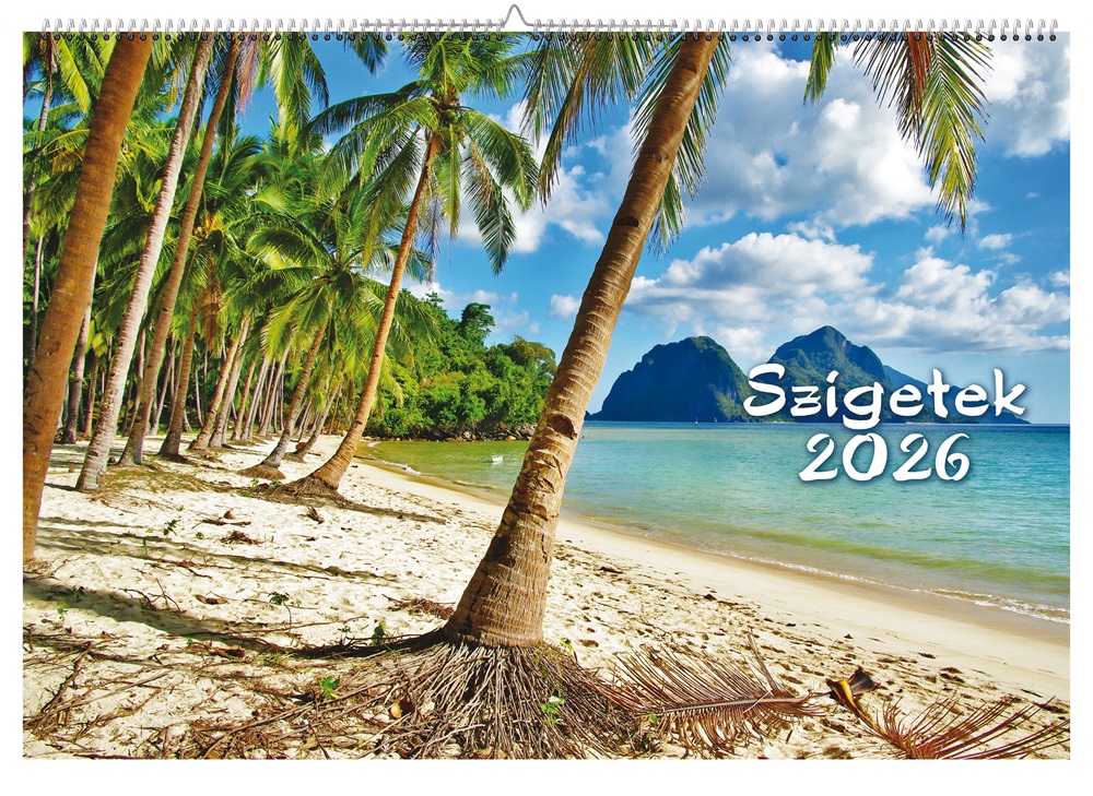 Realsystem 2026 Szigetek 6091-SI falinaptár