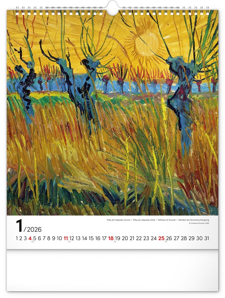 Realsystem 2026 Vincent van Gogh 6087-VG falinaptár