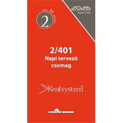 Realsystem 2/401 éves napi beosztású gyűrűs naptár kiegészítő