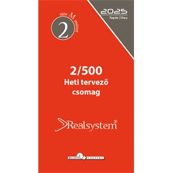 Realsystem 2/500 éves heti beosztású gyűrűs naptár kiegészítő