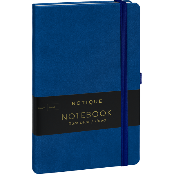 Realsystem Vivella 13 × 21 cm Dark blue vonalas notesz
