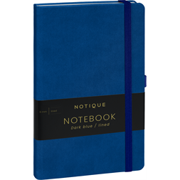 Realsystem Vivella 13 × 21 cm Dark blue vonalas notesz