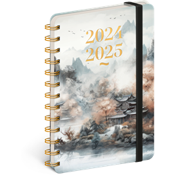 Realsystem Petito Japan 2024/2025 13×18cm 18 hónapos spirálos naptár
