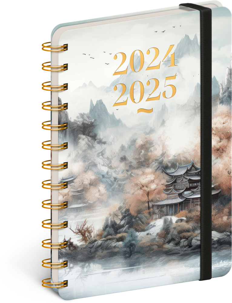 Realsystem Petito Japan 2024/2025 13×18cm 18 hónapos spirálos naptár