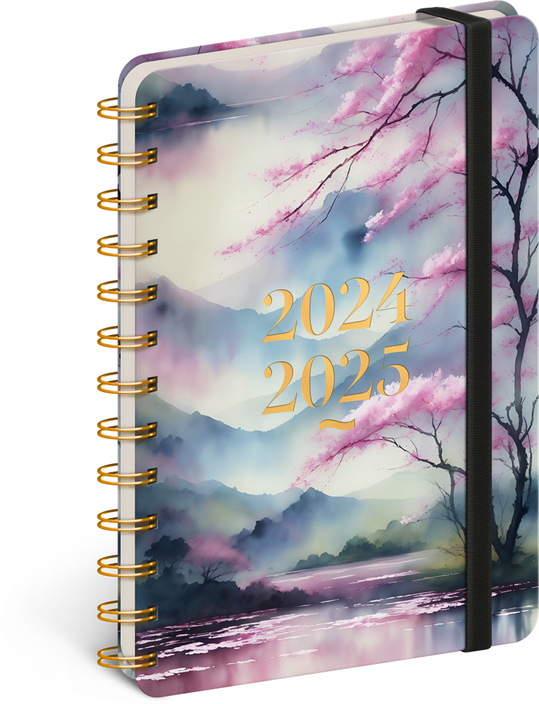 Realsystem Petito Sakura 2024/2025 13×18 cm 18 hónapos spirálos naptár