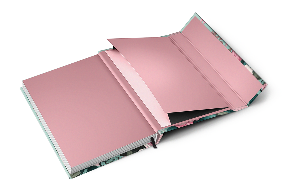 Realsystem Pink bloom 5412 B6 mágneses zsebnaptár