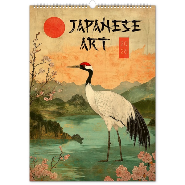 Realsystem Vintage Posters 2026 Japanese Art 6094-JA falinaptár