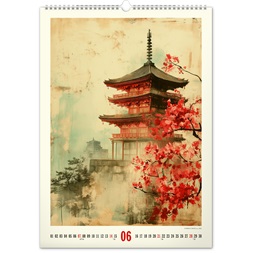Realsystem Vintage Posters 2026 Japanese Art 6094-JA falinaptár