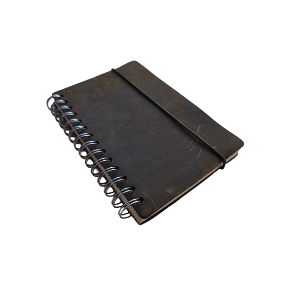 Realsystem Vintage barna bőr notesz