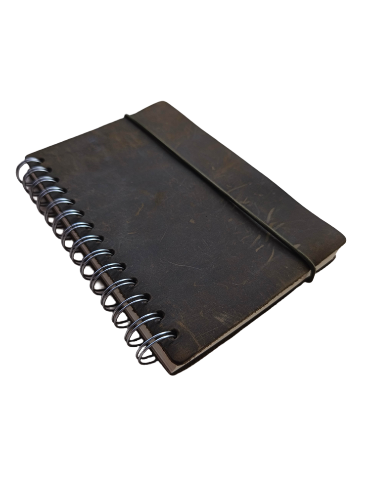 Realsystem Vintage barna bőr notesz