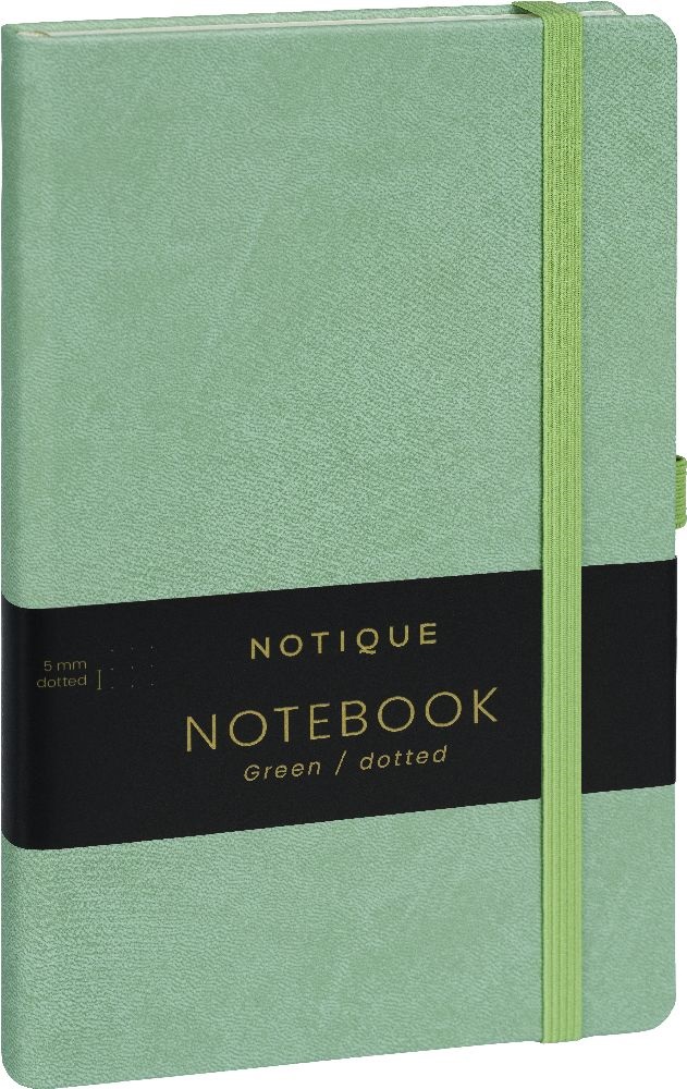 Realsystem Vivella 13 × 21 cm Green pontozott notesz